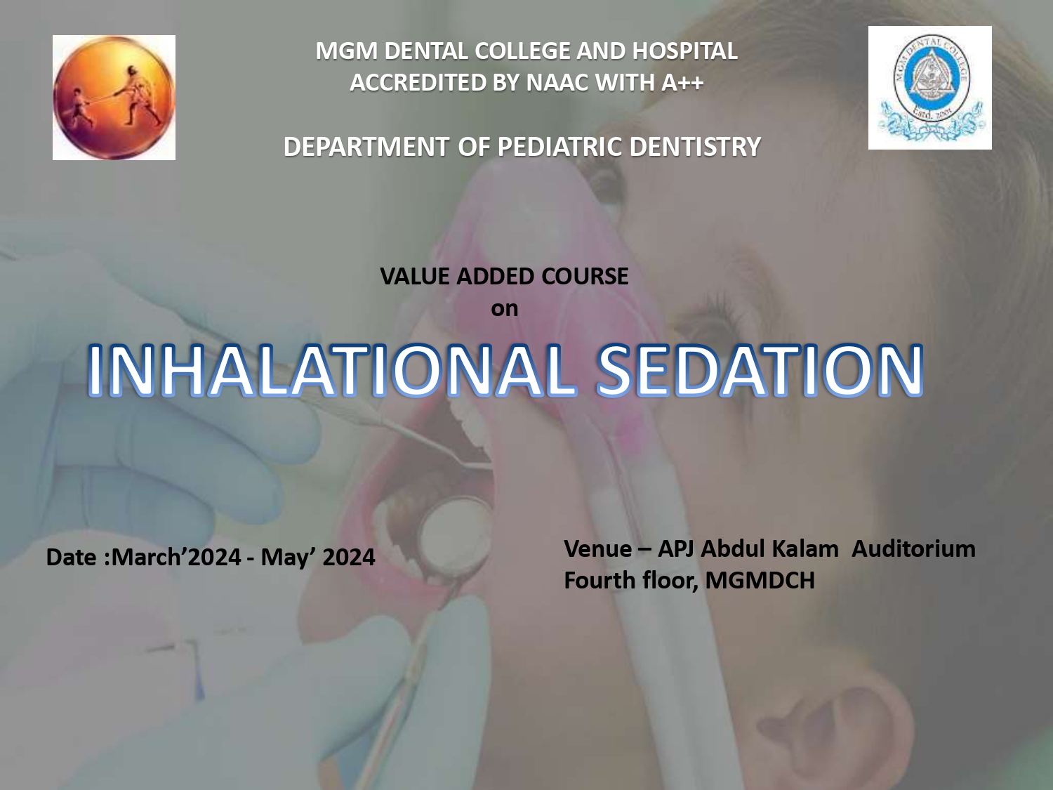 Inauguration of Dental Sedation Clinic
